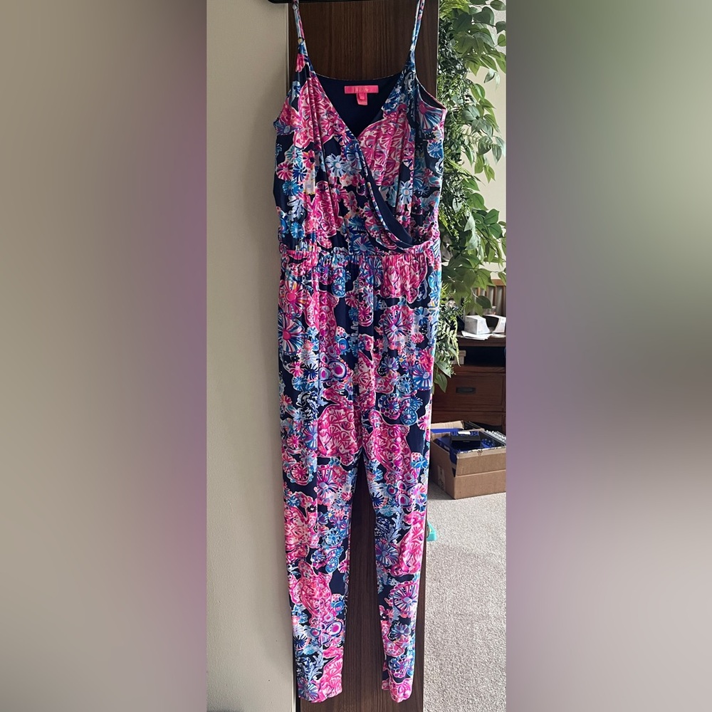 Lilly Pulitzer Dante Jumpsuit in High Tide